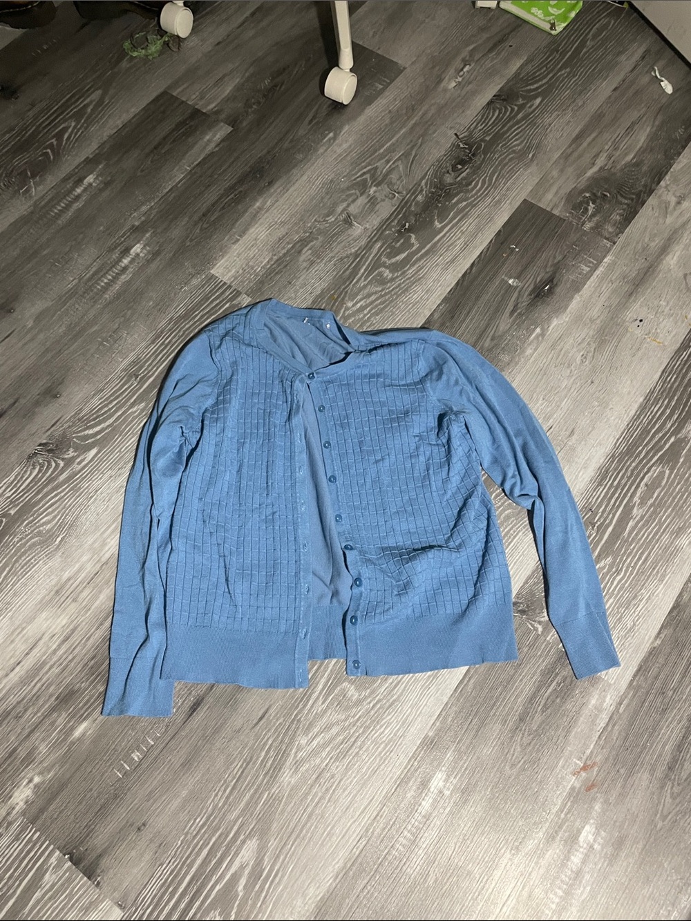 Cozy blue cardigan